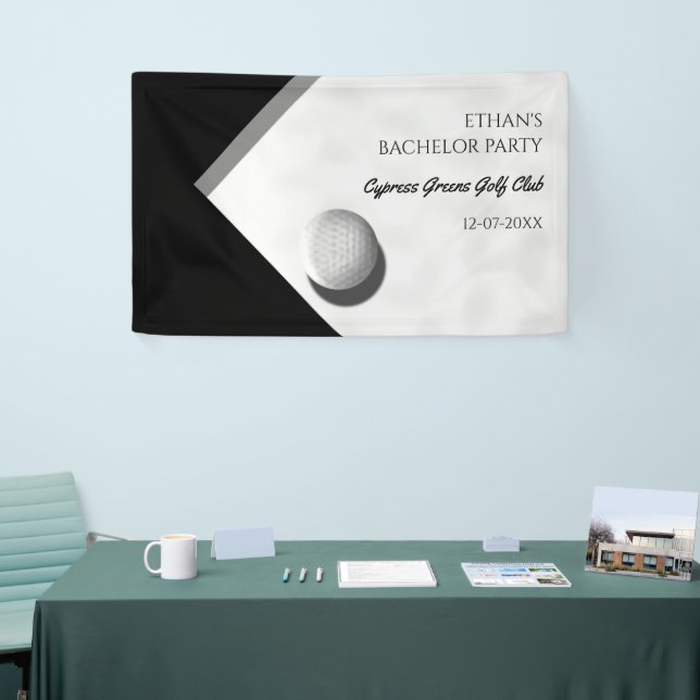 Golf Bachelor Party - Golfing trip Classic Stylish Banner (Tradeshow)