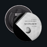 Golf Bachelor Party - Golfing trip Classic Stylish Bottle Opener<br><div class="desc">A sleek and practical accessory that combines style with functionality for your upcoming celebration. This bottle opener features a sophisticated design with a realistic illustration of a golf ball set against a subtle golf ball texture background, capturing the essence of the sport. The mood is set to be both elegant...</div>
