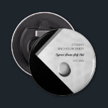 Golf Bachelor Party - Golfing trip Classic Stylish Bottle Opener<br><div class="desc">A sleek and practical accessory that combines style with functionality for your upcoming celebration. This bottle opener features a sophisticated design with a realistic illustration of a golf ball set against a subtle golf ball texture background, capturing the essence of the sport. The mood is set to be both elegant...</div>