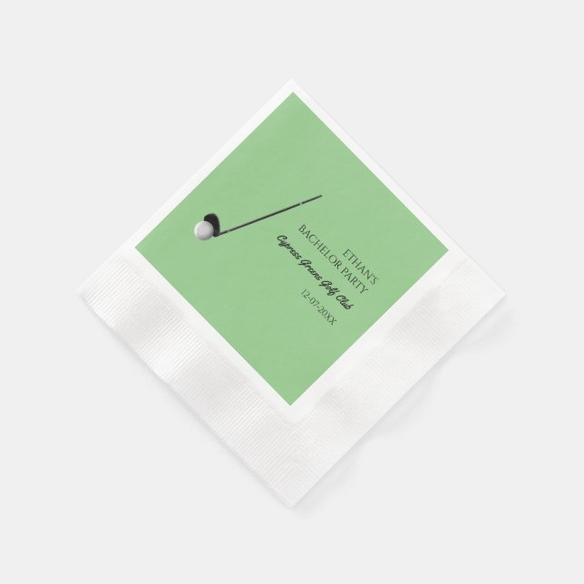 Golf Bachelor Party - Golfing trip Classic Stylish Napkins (Corner)