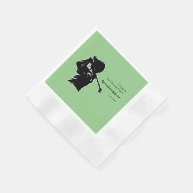 Golf Bachelor Party - Golfing trip Classic Stylish Napkins (Corner)