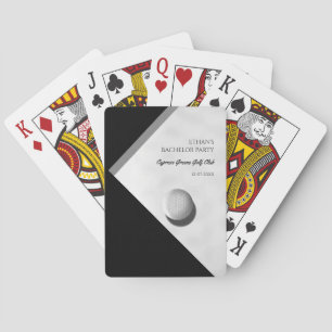 Golf Bachelor Party - Golfing trip Classic Stylish Poker Cards