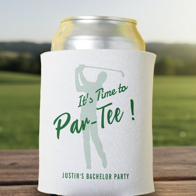 Golf Bachelor Party It's Time to Par-Tee Can Cooler (Creator Uploaded)