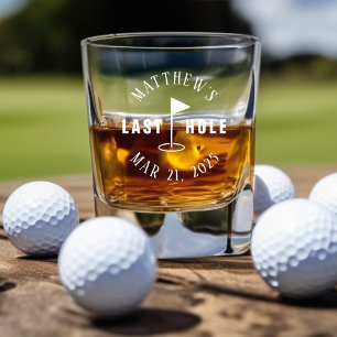 Golf Bachelor Party Last Hole Rocks Glass