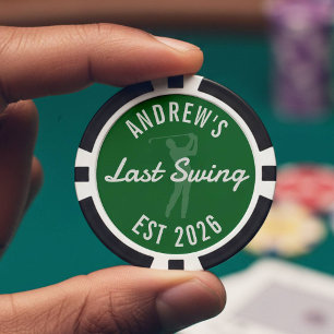 Golf Bachelor Party Last Swing Before the Ring Poker Chips