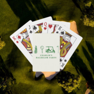 Golf Bachelor Party  Poker Cards