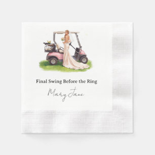 Golf Bachelorette Par-Tee party Napkins