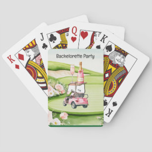 Golf Bachelorette Party for Golfer Poker Cards