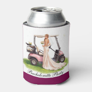 Golf Bachelorette Party on golf course Can Cooler