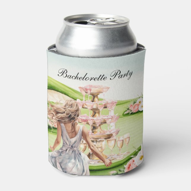 Golf Bachelorette Party on golf course Can Cooler (Can Front)