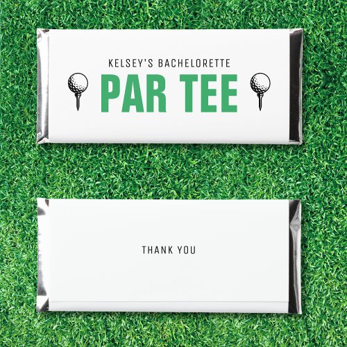 Golf Bachelorette Party Thank You Par Tee  Hershey Bar Favors