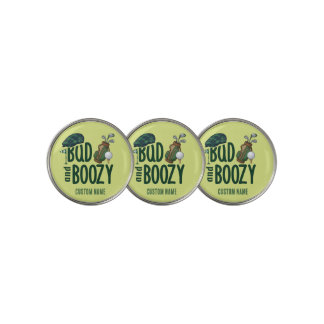 Golf Bad & Boozy Custom Name Golf Ball Markers