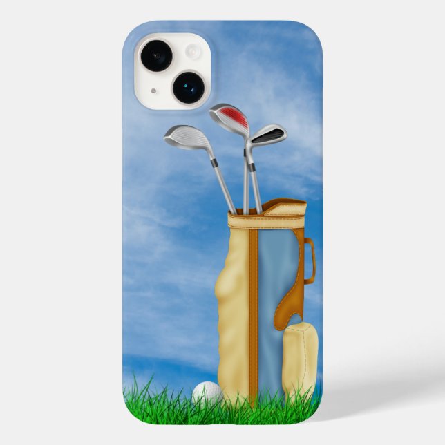 Golf Bag and Ball In Grass Case-Mate iPhone Case (Back)