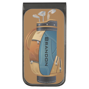 Golf Bag Design Money Clip