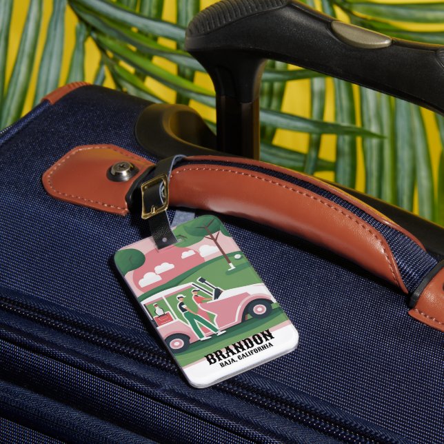 Golf Bag Tags - Customizable Sports Name Tags (Front Insitu 1)