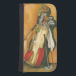 Golf Bag with Glove by Jennifer Goldberger Samsung S4 Wallet Case<br><div class="desc">Unleash your inner Rory Mcilroy with this great print by Jennifer Goldberger. The complete golf bag,  it is painted with a glove,  towel and the full complement of clubs. Give this as a gift to a golf fan today!</div>