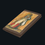 Golf Bag with Glove by Jennifer Goldberger Trifold Wallet<br><div class="desc">Unleash your inner Rory Mcilroy with this great print by Jennifer Goldberger. The complete golf bag,  it is painted with a glove,  towel and the full complement of clubs. Give this as a gift to a golf fan today!</div>