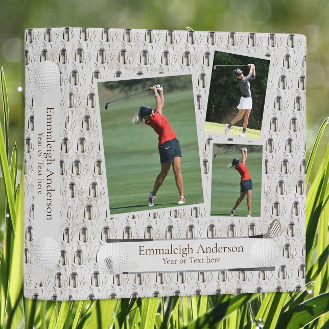 Golf Bags Photo Collage 3 Ring Binder (Creator Uploaded)