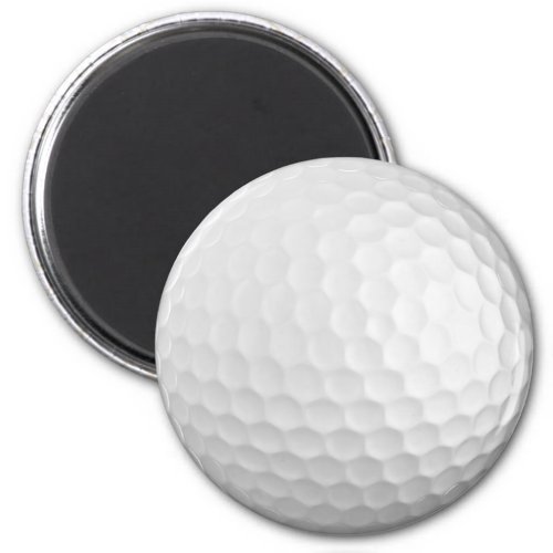 Golf Ball 2 12 inch Round Magnet
