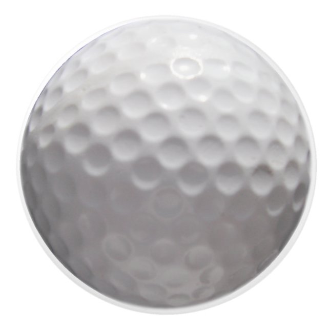 Golf Ball 2D graphic Ceramic Knob (Front)