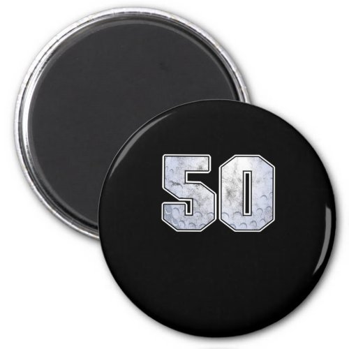 Golf Ball 50 th Birthday Celebration Sport Gift Magnet
