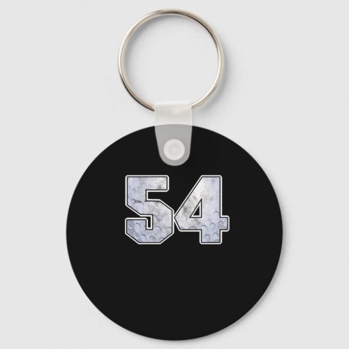 Golf Ball 54 th Birthday Celebration Sport Gift Keychain