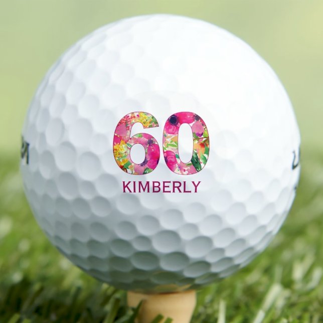 Golf ball 60 years custom golf ball 60th birthday (Creator Uploaded)