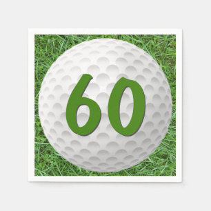 Golf Ball 60th Birthday Napkins