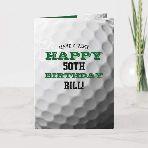 Golf Ball Add Your Name and Year Birthday