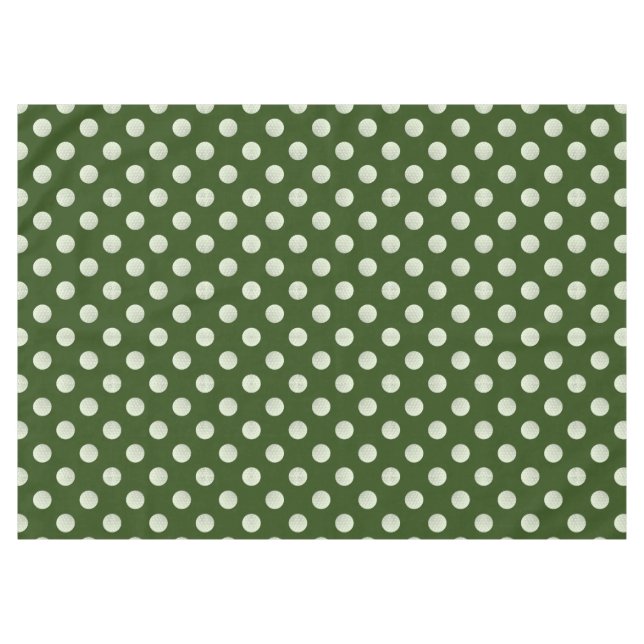Golf ball all over on green for golfer party tablecloth (Front (Horizontal))