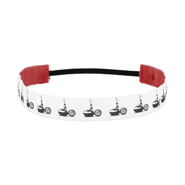 Golf Ball and Club Athletic Headband (Front)