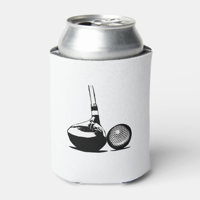 Golf Ball and Club Can Cooler (Can Front)