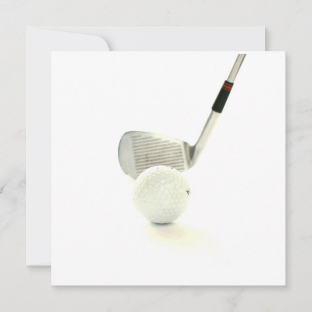 Golf Ball and Club Invitation (Front)