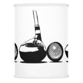 Golf Ball and Club Lamp Shade (Front)