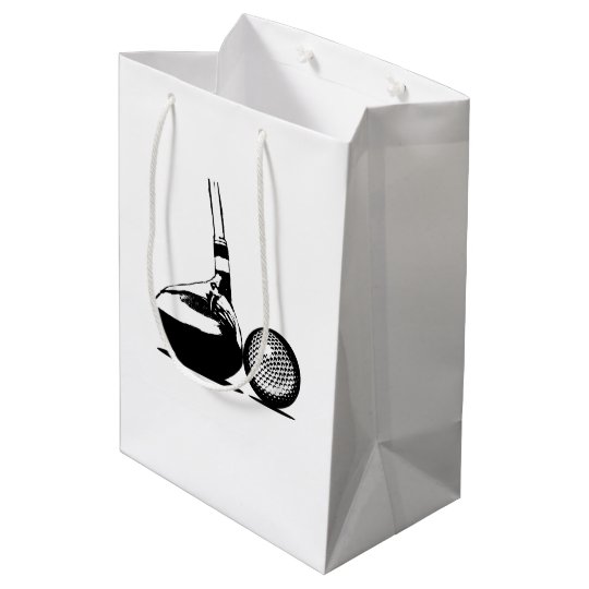 Golf Ball and Club Medium Gift Bag | Zazzle.com