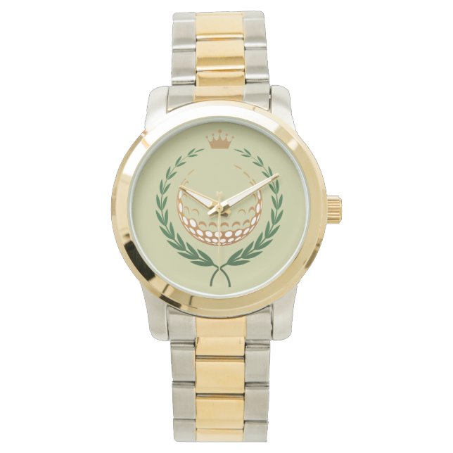 Golf ball and crown watch. watch (Front)