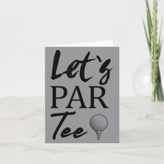 Golf Ball And Golfing Lets Par Card