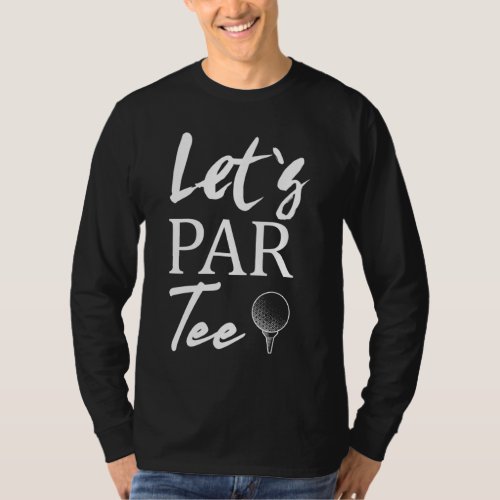 Golf Ball and Golfing Lets Par Tee