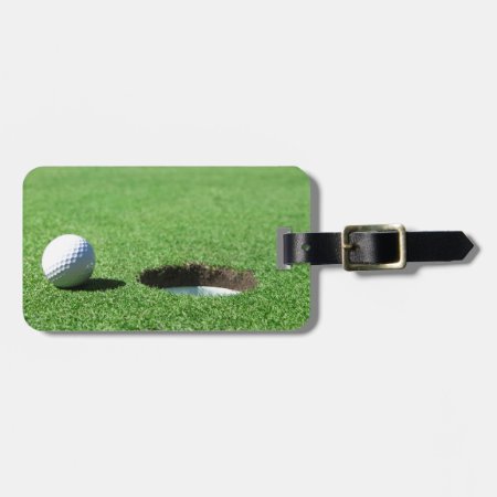Golf Ball And Hole Luggage Tag