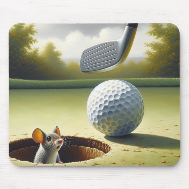 Golf Ball And Mouse Pad (Front)
