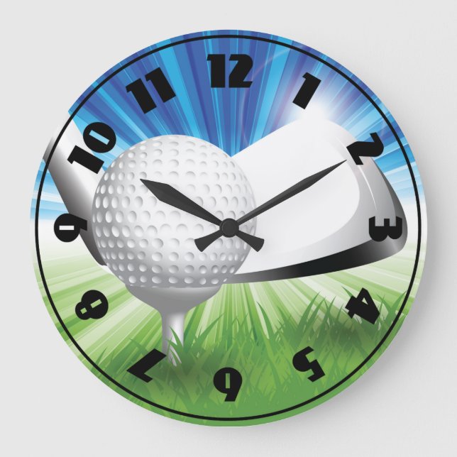 Golf Ball and Tee Clock (Front)