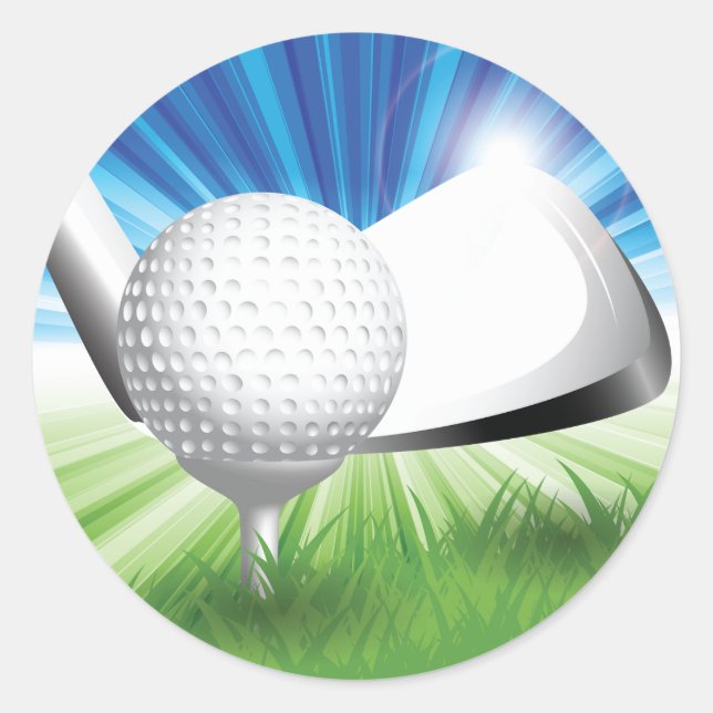 Golf Ball and Tee Stickers (Front)