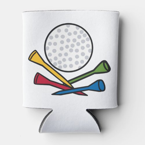 Golf Ball and Tees Can Cooler