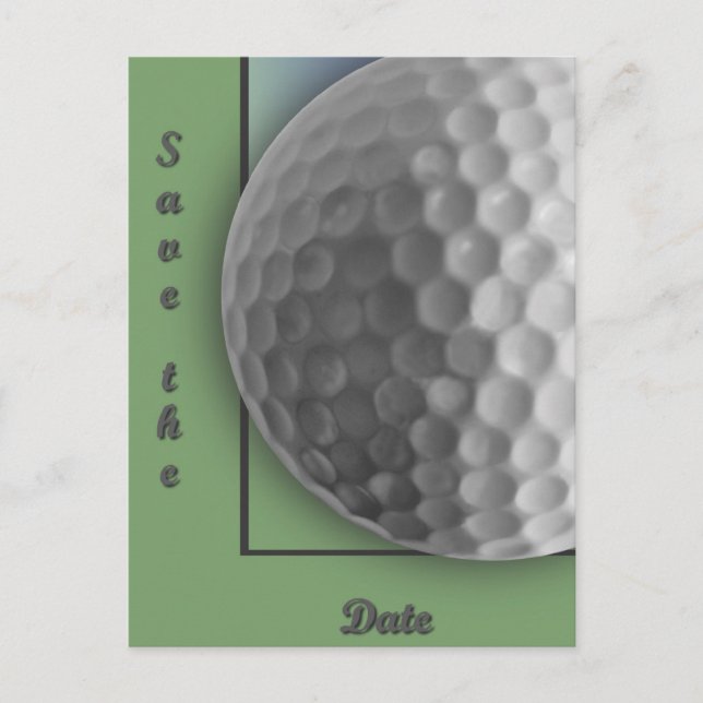 Golf Ball Announcement Postcard (Front)