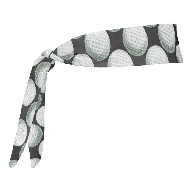 Golf Ball Art Tie Headband (Rotate 270)