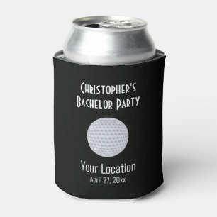 Golf Ball Bachelor Party Wedding Favor Can Cooler