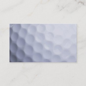Golf Ball Background Customized Template Business Card by SilverSpiral at Zazzle