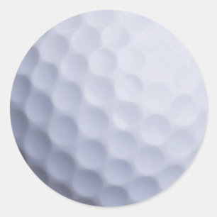 Golf Ball Background Customized Template Classic Round Sticker