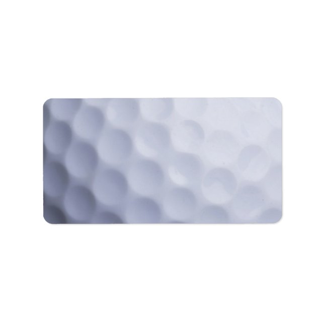 Golf Ball Background Customized Template Label (Front)