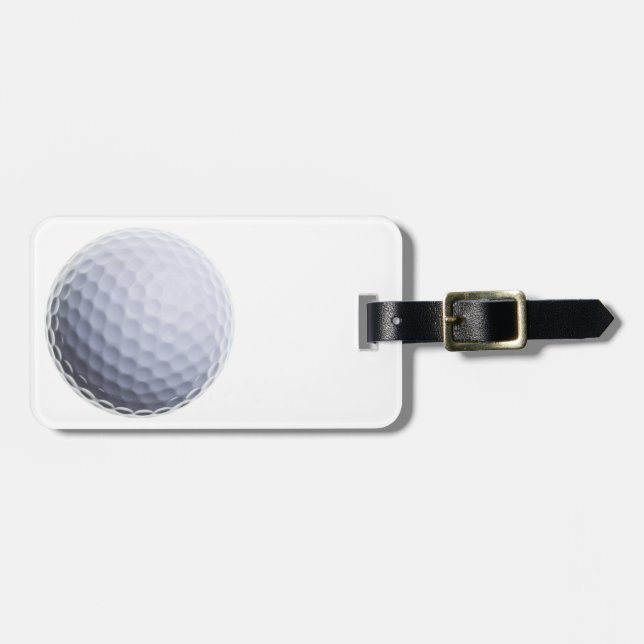 Golf Ball Background Customized Template Luggage Tag (Front Horizontal)